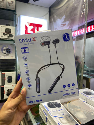 Royal X RBT-955 Voice Changer Bluetooth Neckband | HD Sound | Long Battery | 1-Year Warranty