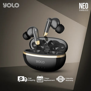 YoPod Neo Wireless Earbuds – Bluetooth 5.3 | 10 mm Bass Drivers | 20 H Playback | IPX4 Sweat Resistant