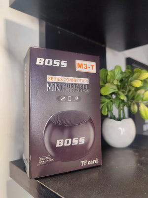 BOSS M3-T Mini Bluetooth Speaker — Compact Size, Powerful Sound