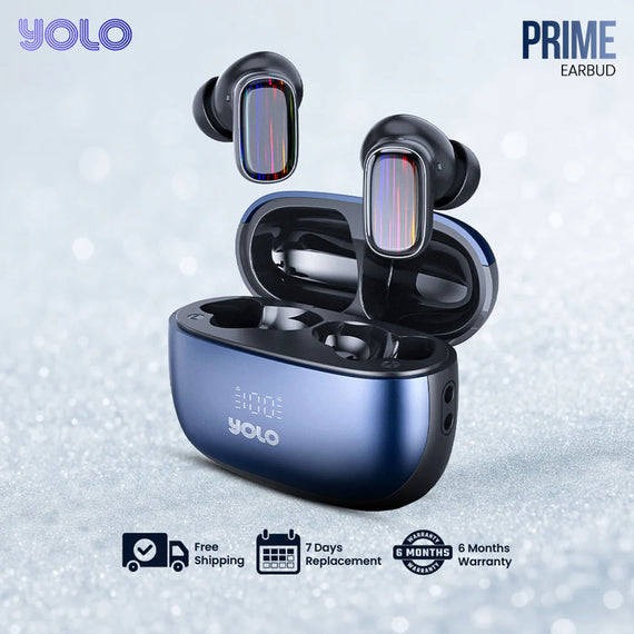 YoPod Prime Wireless Earbuds – 13mm Deep Bass Drivers | ENC Calling | 28H Playtime | Bluetooth 5.3 | Gaming Mode