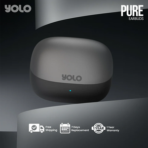 YoPod Pure Wireless Earbuds – ANC | 13 mm Bass Boost | 30 H Playtime | Bluetooth 5.3 | Quad Mic & Gaming Mode