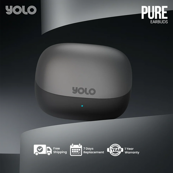 YoPod Pure Wireless Earbuds – ANC | 13 mm Bass Boost | 30 H Playtime | Bluetooth 5.3 | Quad Mic & Gaming Mode